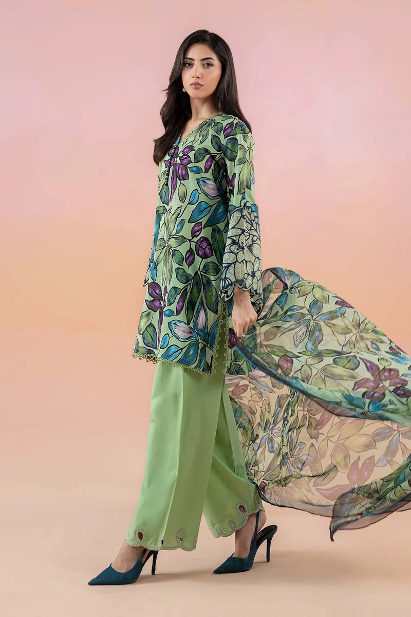 Maria Print Dress - Green