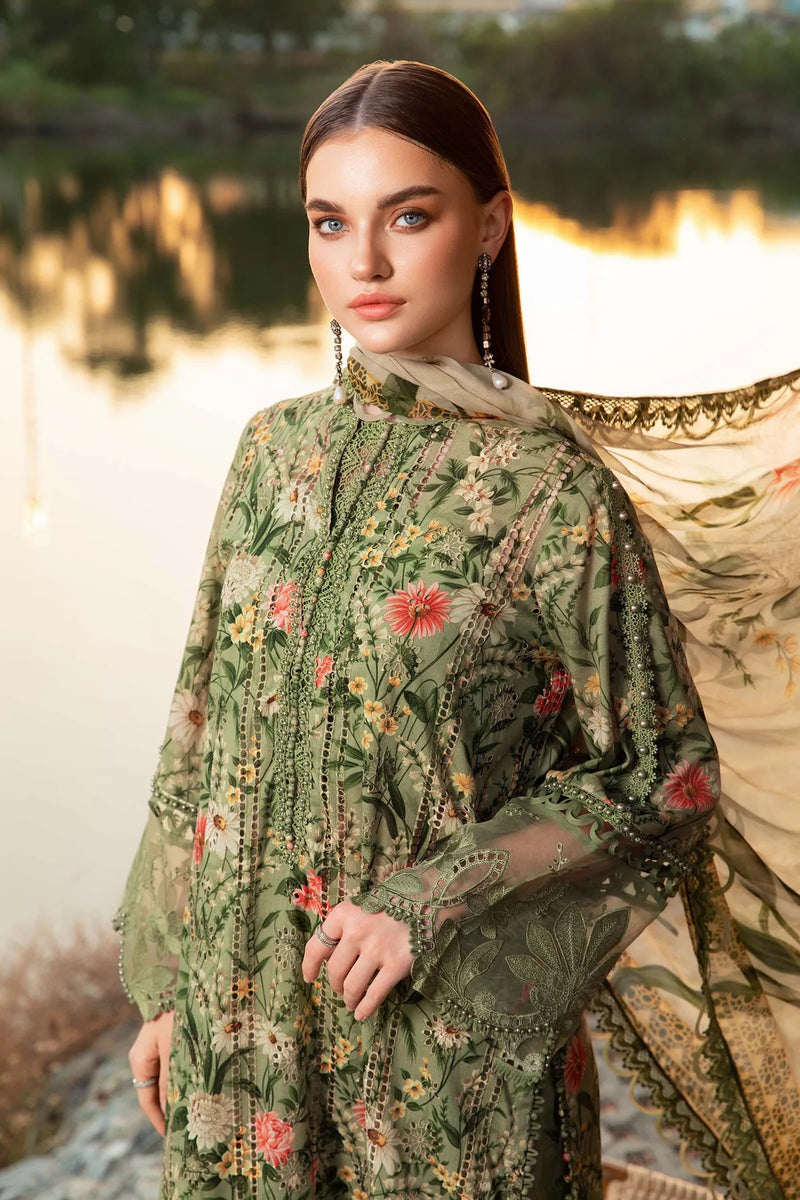Maria B 2025 Chikankari M Print Embroidered & Printed Lawn 3 Piece Dress - 1247 Maria B 2025 Chikankari M Print Embroidered & Printed Lawn 3 Piece Dress - 1247