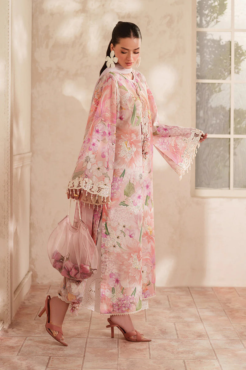 Baroque Swiss Lawn Embroidered & Printed 3 Piece Dress - J2526