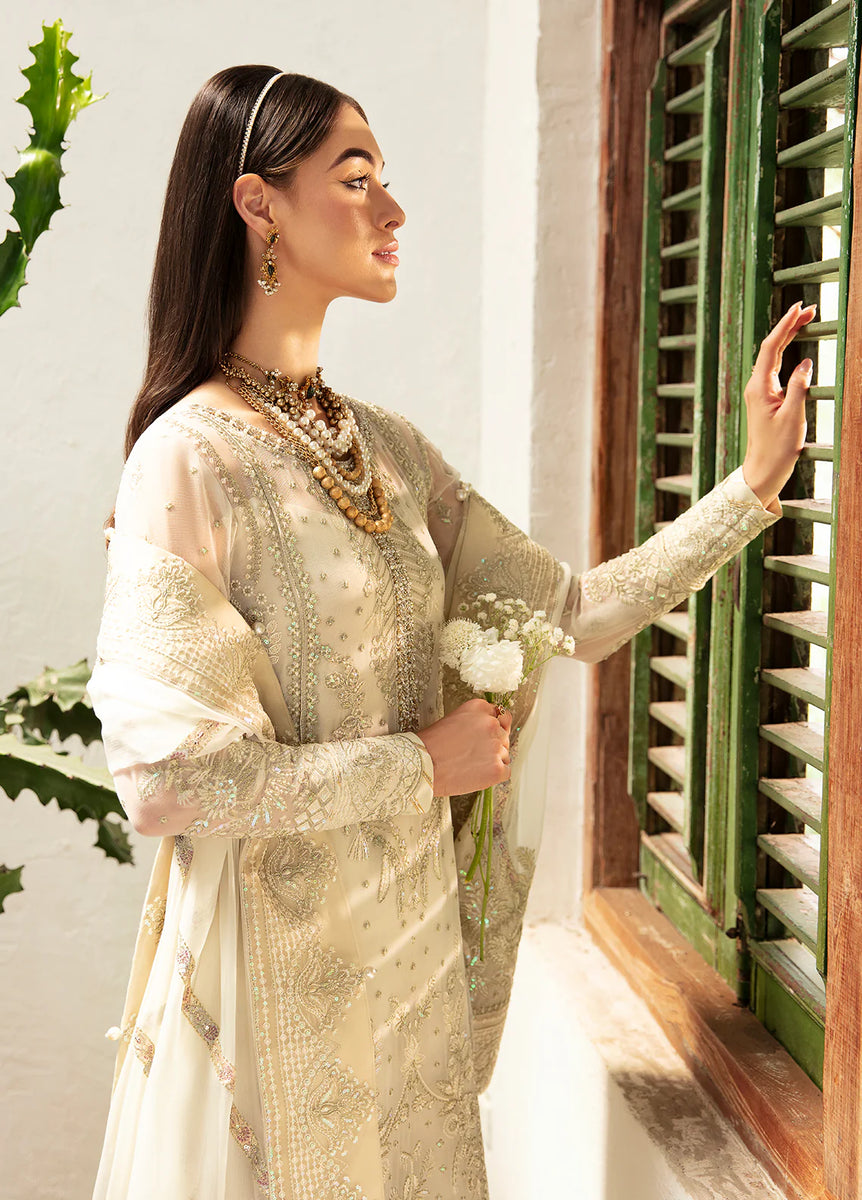 Gulbahaar Elegance 3 Piece Jacket Drape Skirt Fusion Set
