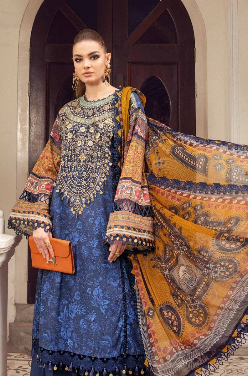 MariaB M.Print Winter Collection Khaddar 3 Pc - 09453 – Fashion Flare