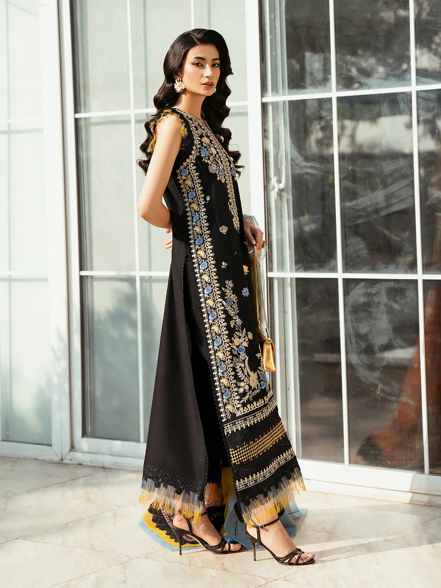 Lumina by Bin Ilyas Unstitched Embroidered Lawn 3 Piece Suit BI26UL L7 1A - Summer Collection