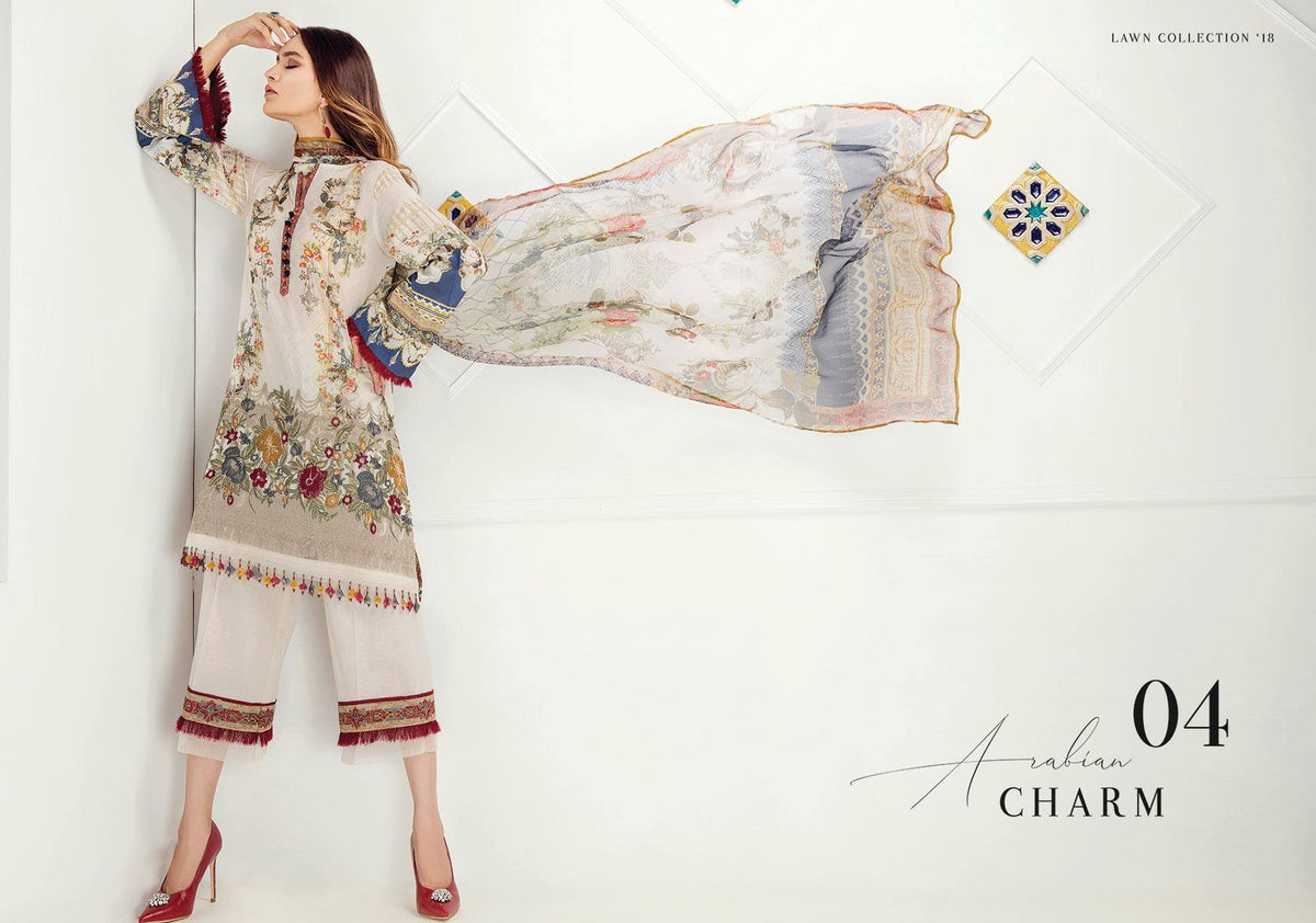 Baroque 3Pc Embroidered Lawn Dress main image 1