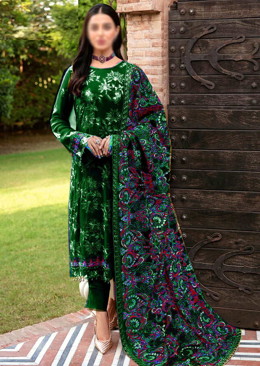 Rs 7500 Ramsha lawn stitched Emb 3pc ( medium ) main image 0
