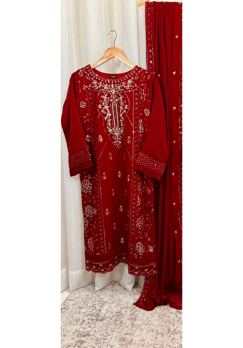 strapless open back dress Shamdaani main image 1