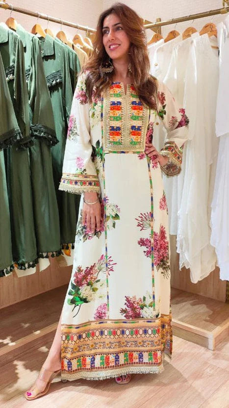 3PC Unstitched Shamoz Silk Digital Print Dress with Matching Dupatta