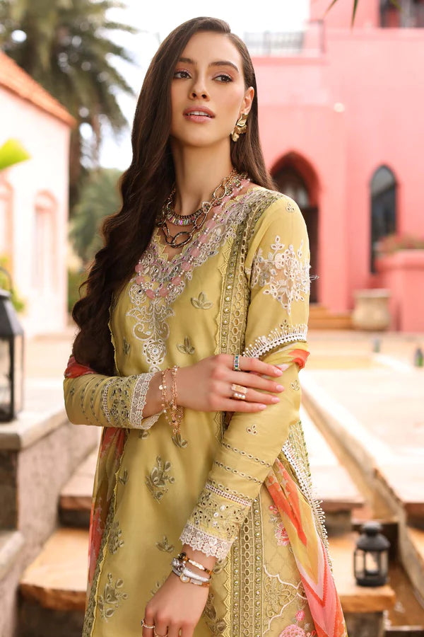 Noor by Saadia Asad | Luxury Chikankari Lawn24 | D9-A Pink