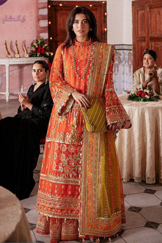 Mohsin Naveed Ranjha Zarlish NAZIA HASSAN Organza 3pc -09925