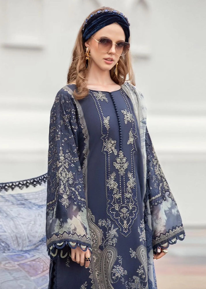 MariaB MPrint Embroidered Lawn - 10697