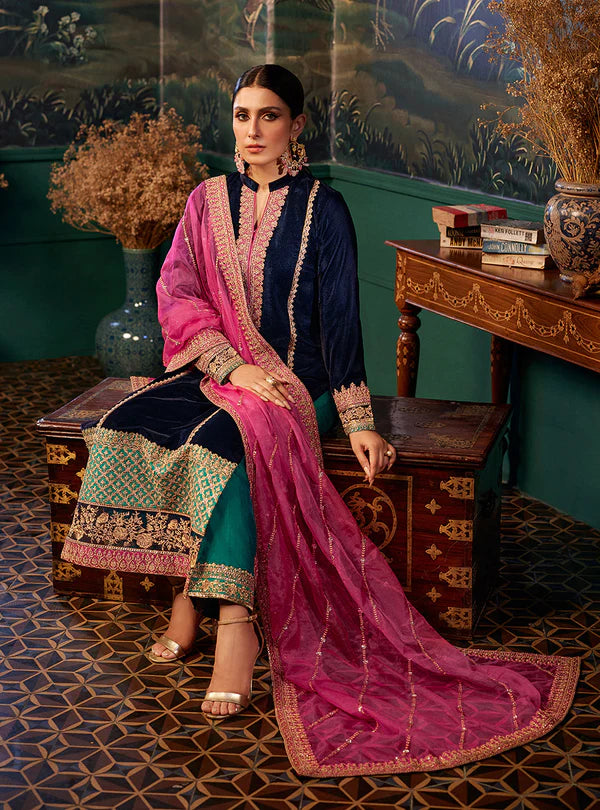 Zainab Chottani AMIRA 5000 micro Velvet 3 pc - 09817