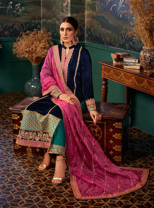 Zainab Chottani AMIRA 5000 micro Velvet 3 pc - 09817