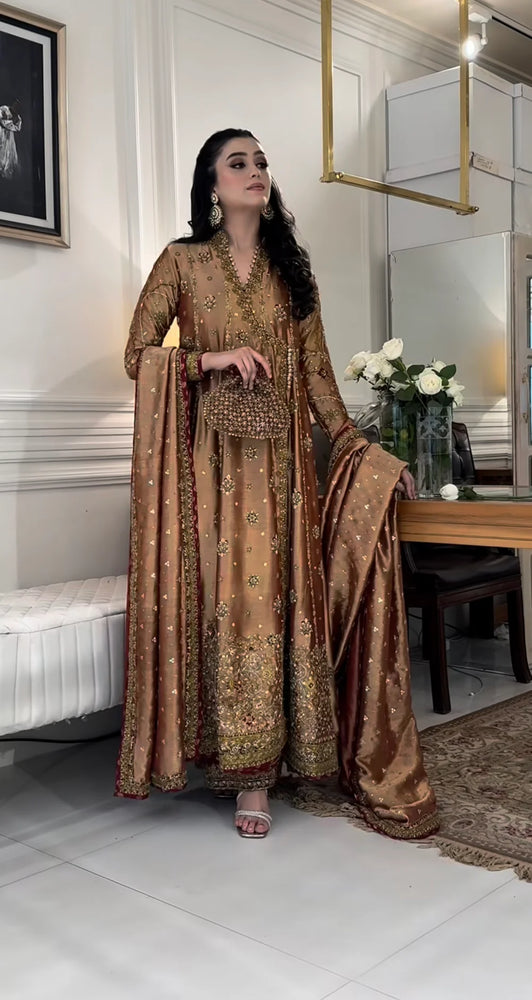 Haris Shakeel Mesuri Hand Embellished & Embroidered 3 Piece Dress - J0914