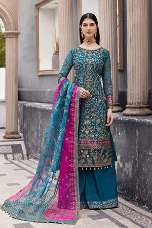 Emaan Adeel Nawabzadi Chiffon 3 pc - 09867