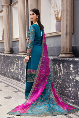 Emaan Adeel Nawabzadi Chiffon 3 pc - 09867