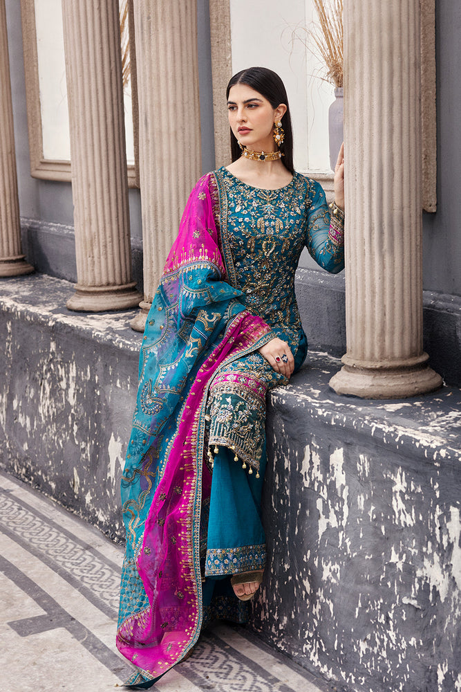 Emaan Adeel Nawabzadi Chiffon 3 pc - 09867