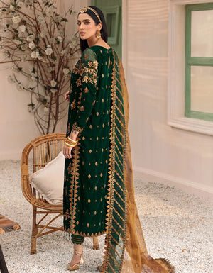 Emaan Adeel MAKHMAL 9000 micro Velvet 3 Piece - 11556