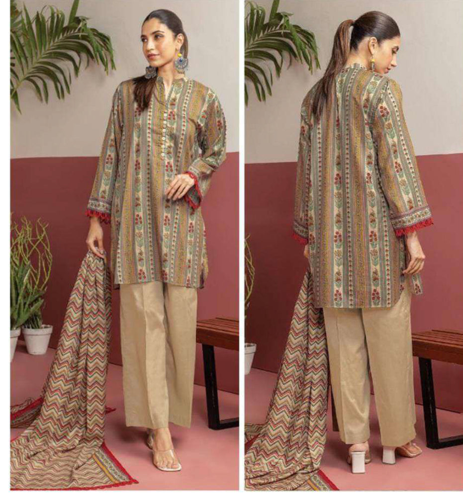 Khaadi Digital Print 3 Piece Lawn Dress - 20314