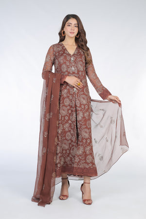 
            
                Load image into Gallery viewer, Bareeze Formal Collection RUSSIAN FLORAL Chiffon 3 pc - 09109
            
        