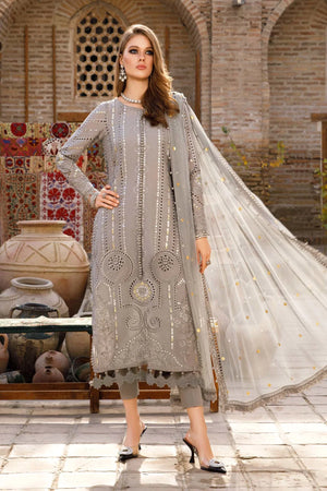
            
                Load image into Gallery viewer, MariaB Grey Pure Cotton 3 pc - 09403
            
        