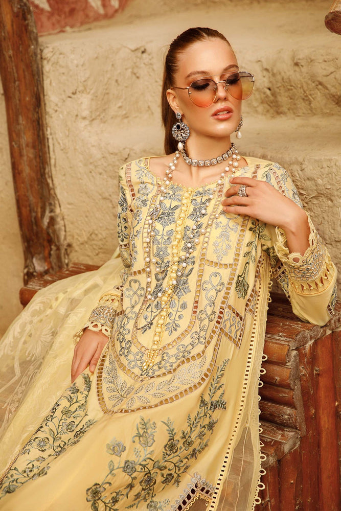 MariaB 3 Piece Luxury Lawn - 10522