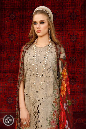 
            
                Load image into Gallery viewer, MariaB Embroidered Chikankari Lawn 3 pc - 08974
            
        