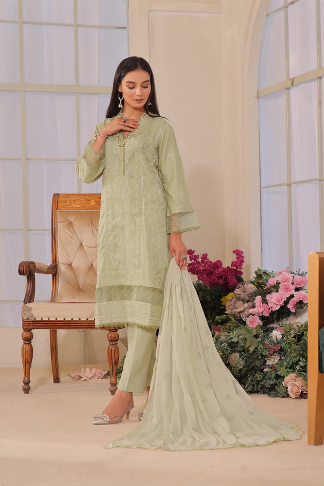 Fatima Noor Winter Collection Embroidered Cotton 3 pc - 09609