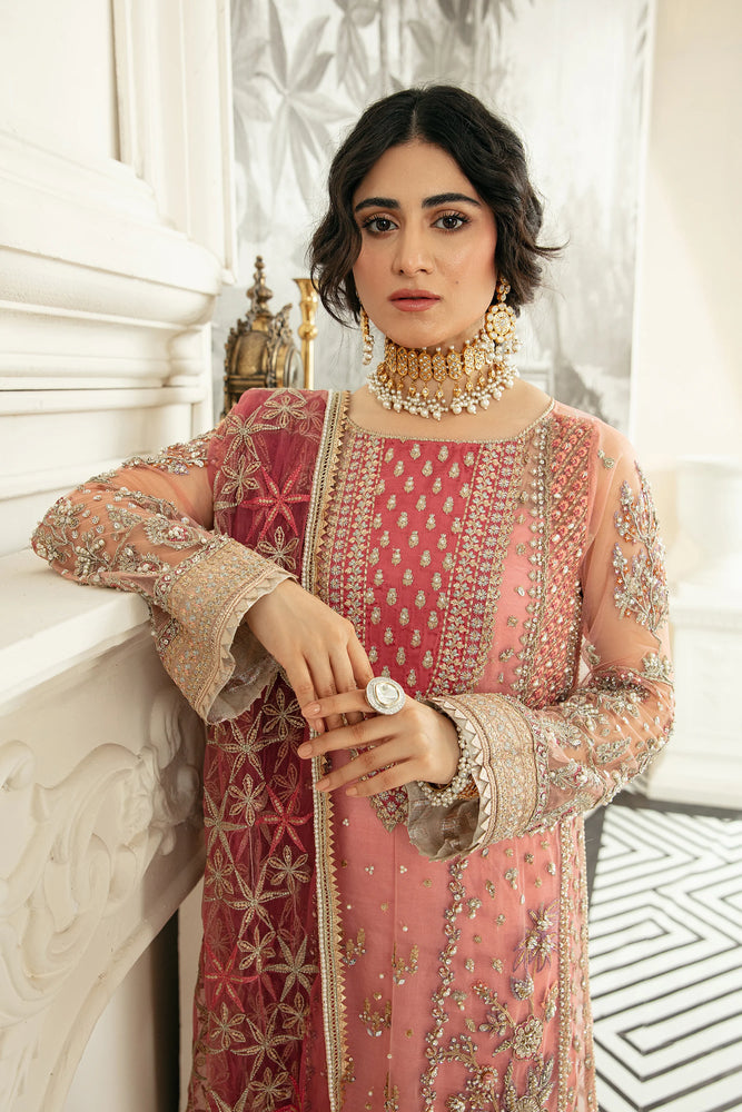 Ezra Wedding Collection SAHIBA Net 3 pc - 09769