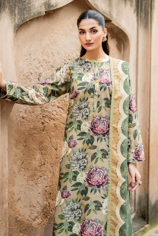 Baroque Swiss Khaddar Digital Print 3 Piece Dress - 20734