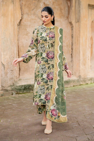 Baroque Swiss Khaddar Digital Print 3 Piece Dress - 20734