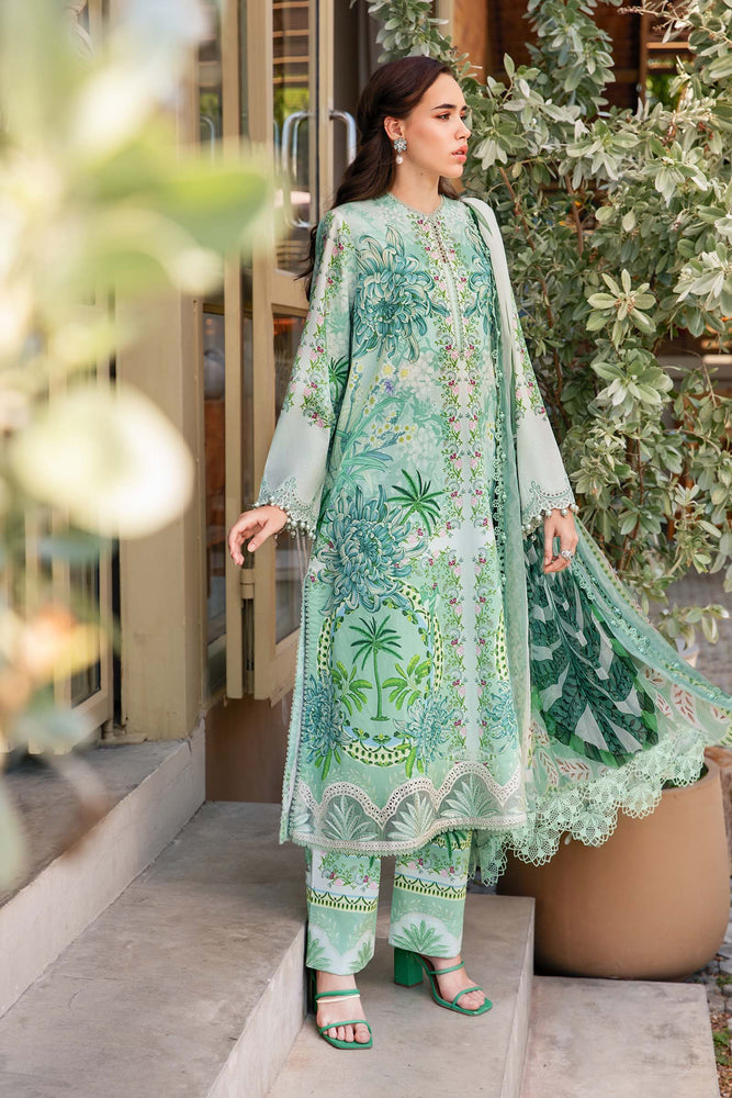 MariaB GREEN Embroidered & Printed Lawn 3 Piece Dress - 1480 Fashion Flare MariaB GREEN Embroidered & Printed Lawn 3 Piece Dress - 1480 Fashion Flare