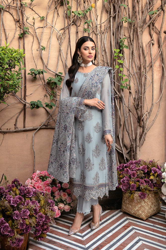 Original Ramsha Dastan Collection Chiffon 3 pc - 09449