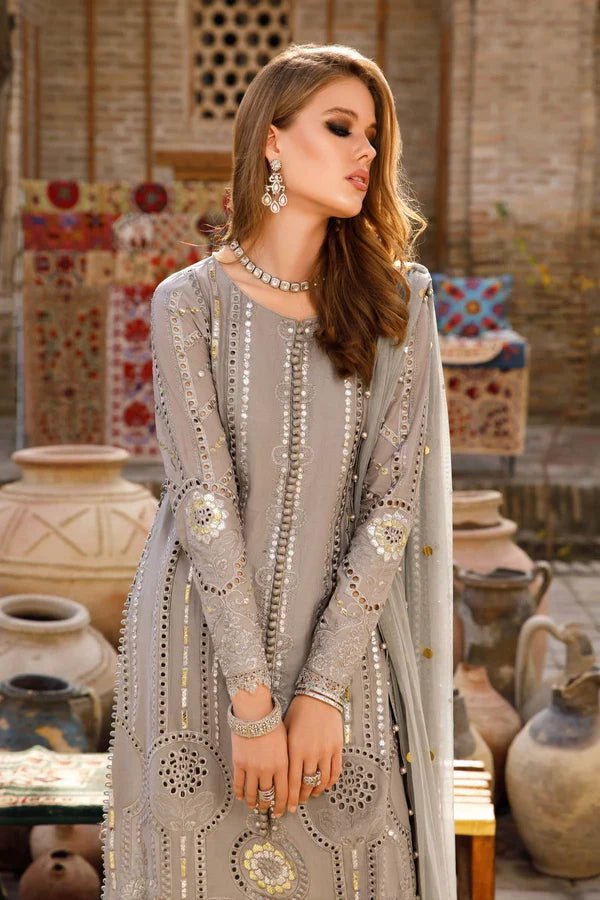 
            
                Load image into Gallery viewer, MariaB Grey Pure Cotton 3 pc - 09403
            
        