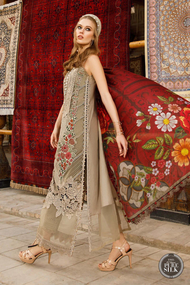 
            
                Load image into Gallery viewer, MariaB Embroidered Chikankari Lawn 3 pc - 08974
            
        