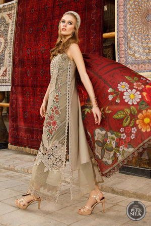 MariaB Embroidered Chikankari Lawn 3 pc - 08974