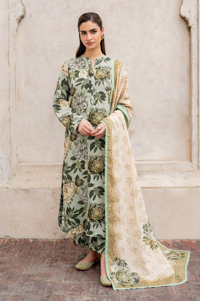 Baroque Swiss Khaddar Digital Print 3 Piece Dress - 20733