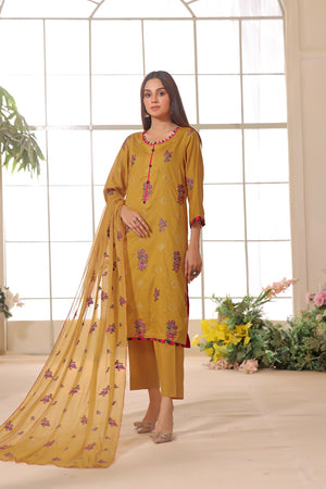 Fatima Noor Winter Collection Embroidered Cotton 3 pc - 09611