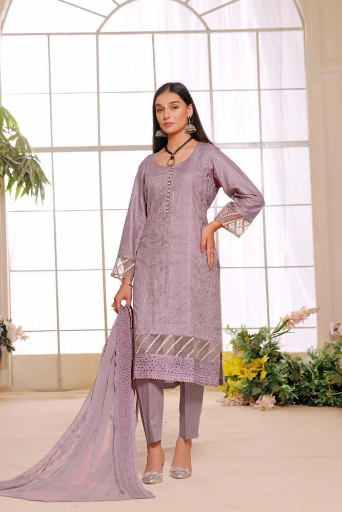 Fatima Noor Winter Collection Embroidered Cotton 3 pc - 09612