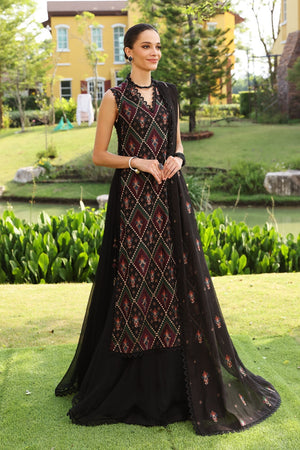 Bareeze Formal Collection TRIBAL FUSION Chiffon 3 pc - 09111