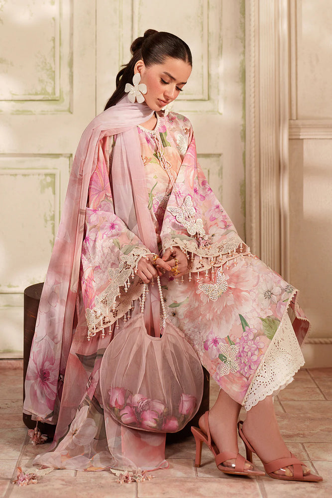 Baroque Swiss Lawn Embroidered & Printed 3 Piece Dress - J2526