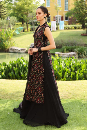 Bareeze Formal Collection TRIBAL FUSION Chiffon 3 pc - 09111