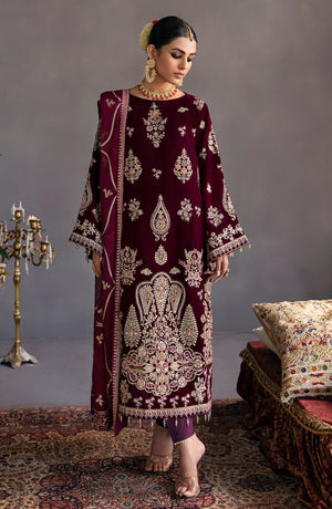 Emaan Adeel Makhmal 5000 micro Velvet 3pcs - 09856