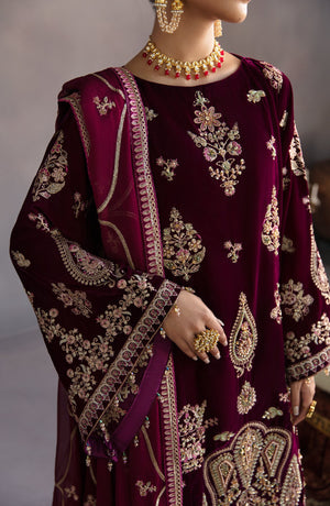 Emaan Adeel Makhmal 5000 micro Velvet 3pcs - 09856