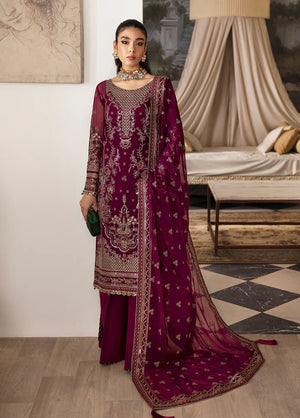 Gulaal ZAREENA Embroidered & sequined chiffon 3 Piece - 10958