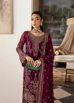 Gulaal ZAREENA Embroidered & sequined chiffon 3 Piece - 10958