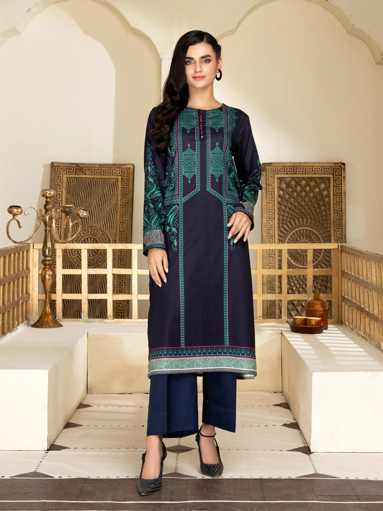 Lime Light Embroidered Dhanak 2 pc - 09739