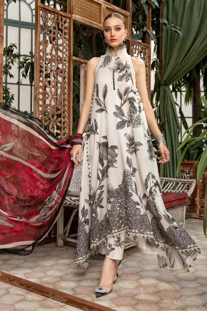 MariaB M.Print Lawn 3 pc - STITCHED  - 09921