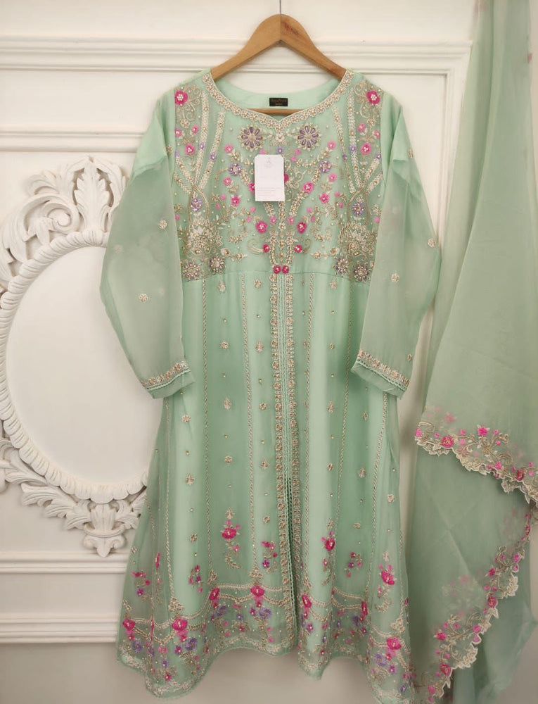 
            
                Load image into Gallery viewer, Agha Noor Embroidered Chiffon 2 pc - 09068 - Stitched
            
        