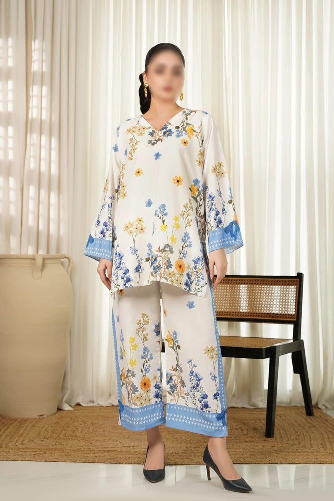 Original Factory Leftover Dhaga MYSIE Stitched Crepe Silk Digital Print 2 Piece Dress - J0103