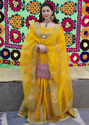 Ali Xeeshan Luxury Pret BUTTERCUP Organza - 09667