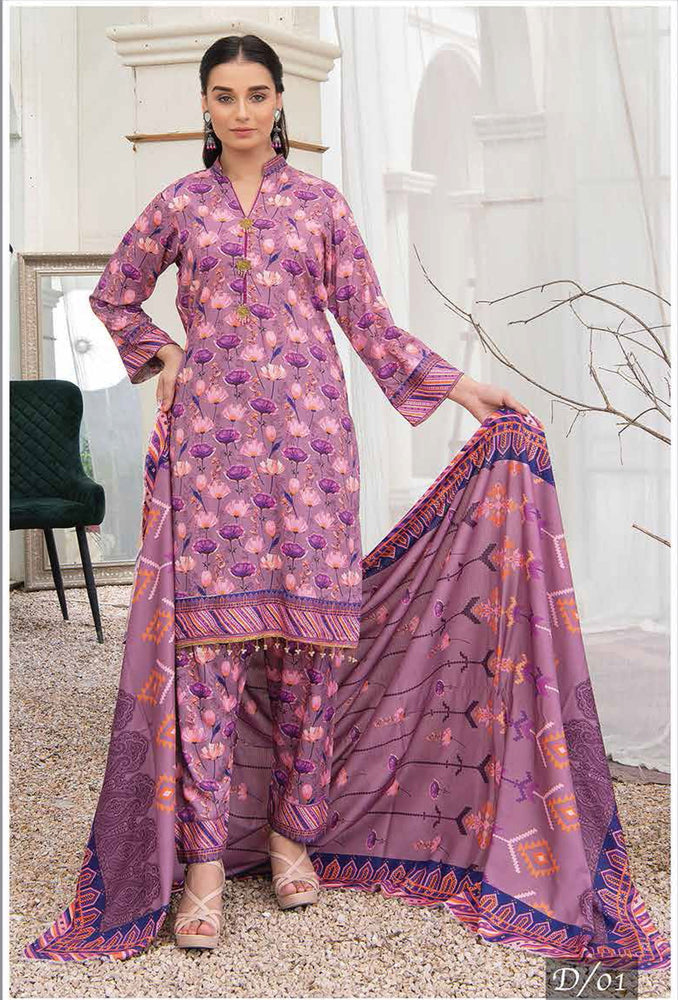 Fatima Noor Digital Printed Doria 3 pc - 09770